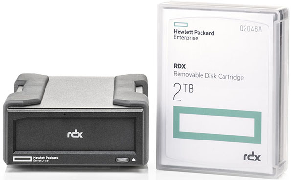 HP RDX 2TB USB 3.0 External Disk Backup System (2TB Disk Drive + USB 3.