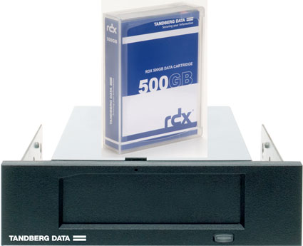 Tandberg Data RDX 500GB QuikStor Internal USB Drive Kit Bundle (incl. 1